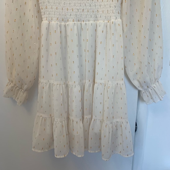 Altard State Cream Texture Dot Dress - Picture 4 of 5